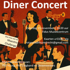 Diner Concert | ism Rotary Thuredrecht | 15 november
