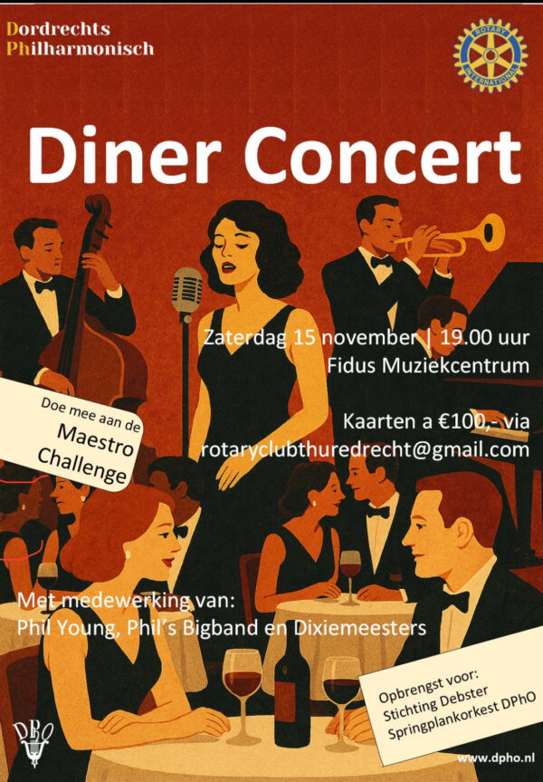 Diner Concert | ism Rotary Thuredrecht | 15 november